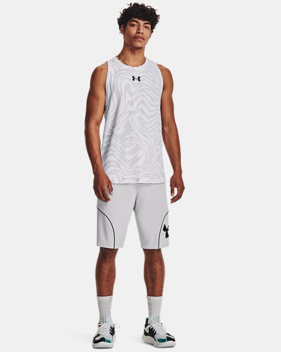 เสื้อกล้าม UA Baseline Printed สำหรับผู้ชาย in White image number 2